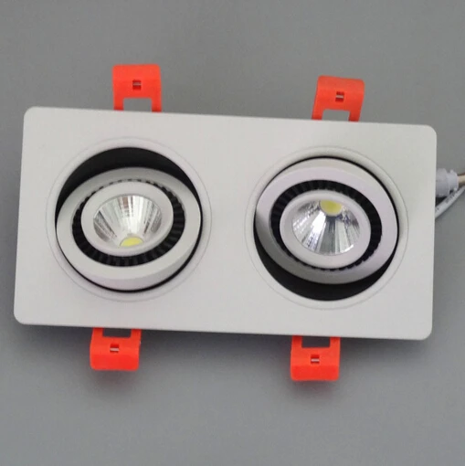 Free Shipping 2*10W Warm Cold White Double COB Led Down light 20W Dimmable Led Ceiling lamp 360 degree rotation Light AC85-265V
Free Shipping 2*10W Warm Cold White Double COB Led Down light 20W Dimmable Led Ceiling lamp 360 degree rotation Light AC85-265V