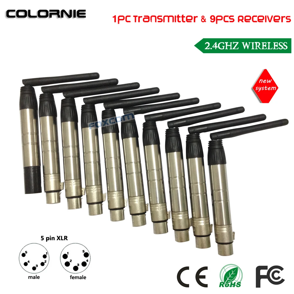 DHL Free Shipping 5Pin 2.4G DMX 512 DJ Wireless Transmitter & Receiver Lighting Control Party US
DHL Free Shipping 5Pin 2.4G DMX 512 DJ Wireless Transmitter & Receiver Lighting Control Party US