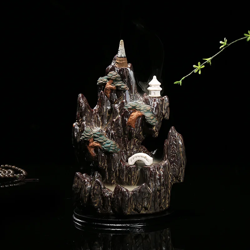 Creative Ceramic Handmade Sculpture Mountains and River Fragrant Back Flow Incense Burner Office Tea Set Decoration Craft Gifts
Creative Ceramic Handmade Sculpture Mountains and River Fragrant Back Flow Incense Burner Office Tea Set Decoration Craft Gifts