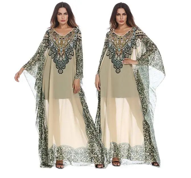 Women's Plus Size Women's Middle Eastern Arab Ethnic Print Dress Female Bandage Party Prom Gowns Sarafan Dresses
Women's Plus Size Women's Middle Eastern Arab Ethnic Print Dress Female Bandage Party Prom Gowns Sarafan Dresses
