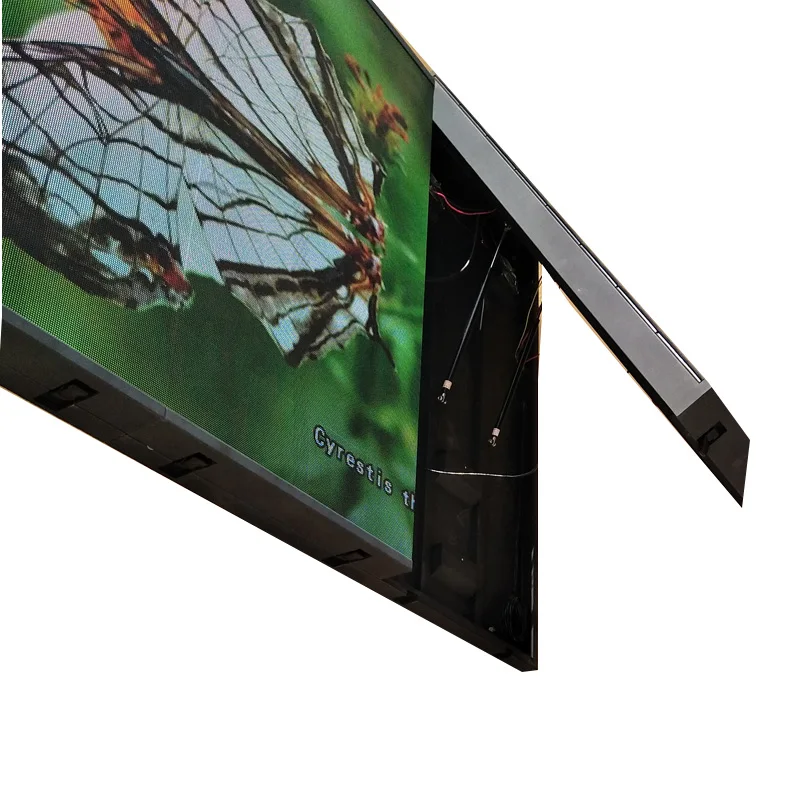 Наружный рекламный светодиодный экран высокая яркость передняя открытая