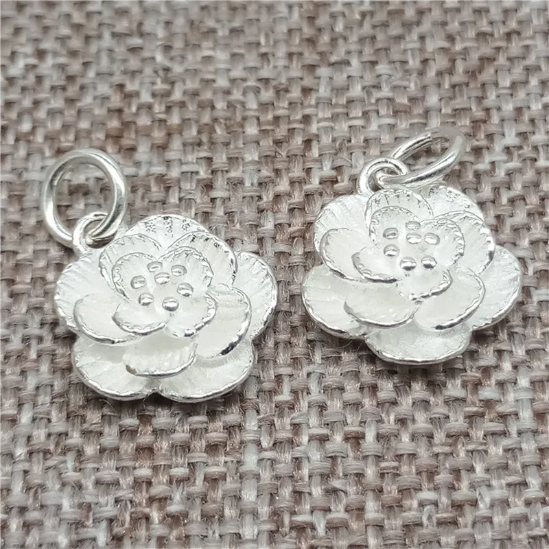 2pcs of 925 Sterling Silver Flower Charm Floral Pendant for Bracelet Necklace Earrings
2pcs of 925 Sterling Silver Flower Charm Floral Pendant for Bracelet Necklace Earrings