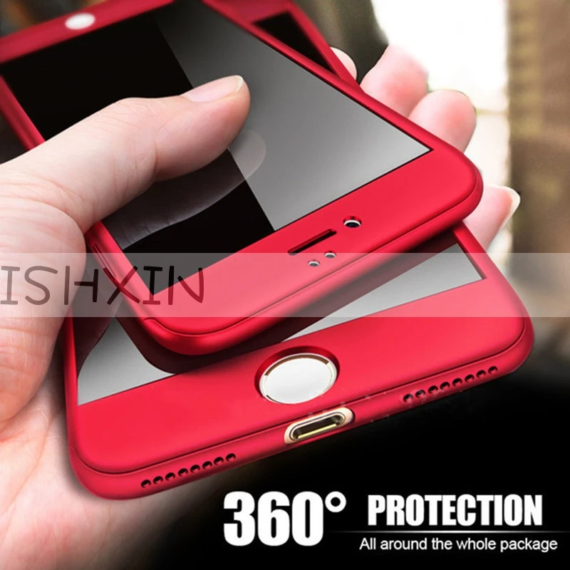 Чехлы с полным покрытием 360 градусов для Huawei Honor 7x чехол телефона чехлы закаленным