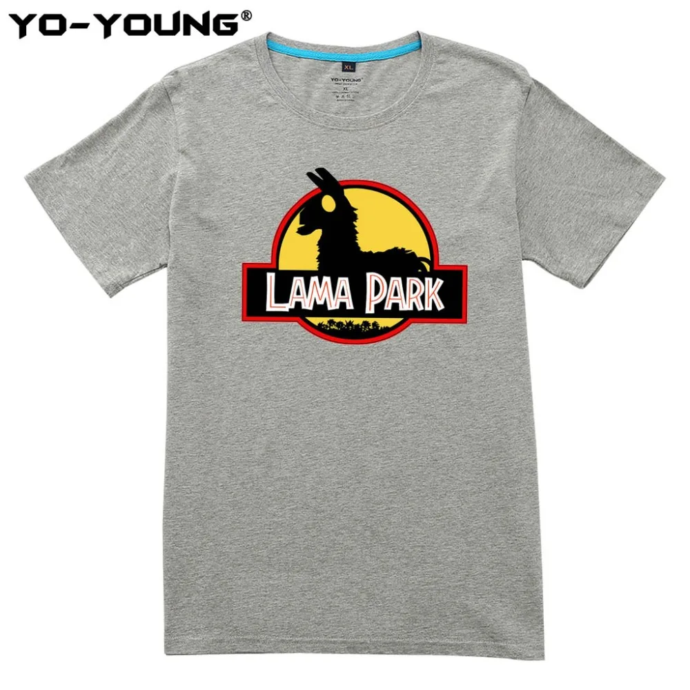 Футболка для молодых мужчин забавная футболка с логотипом Pinata LLAMA Park футболки