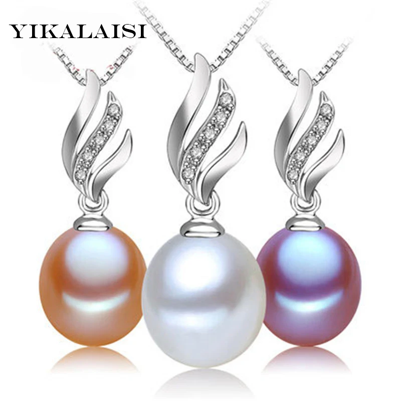 

Ожерелье с жемчугом YIKALAISI 2017, ювелирные изделия из натурального пресноводного жемчуга, подвеска чокер, серебро 925 пробы, ювелирные изделия д...