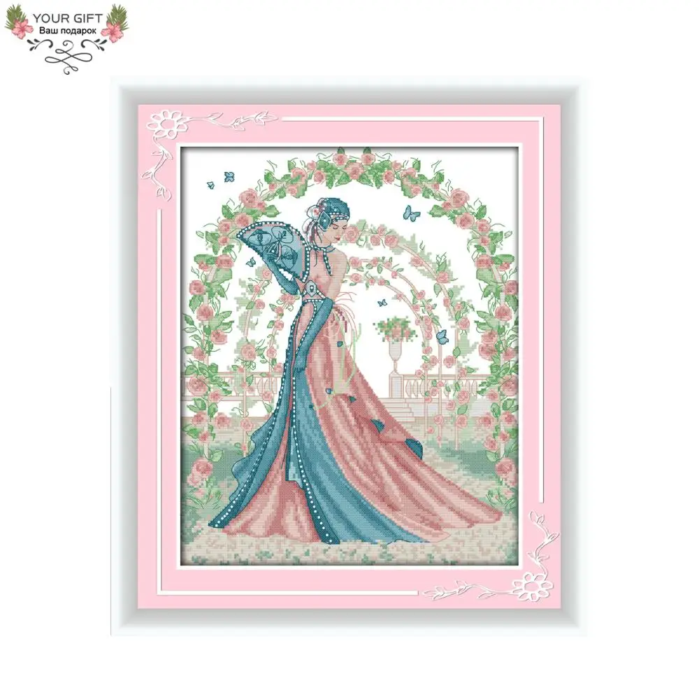Joy Sunday Beauty Home Decoration R949 14CT 11CT Counted and Stamped Bride Needlework Embroidery DIY Cross Stitch kit
Joy Sunday Beauty Home Decoration R949 14CT 11CT Counted and Stamped Bride Needlework Embroidery DIY Cross Stitch kit