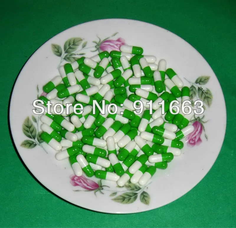 1# 1,000pcs, grass green-white colored empty capsules,gelatine hollow capsules( joined or seperated capsules available)
1# 1,000pcs, grass green-white colored empty capsules,gelatine hollow capsules( joined or seperated capsules available)