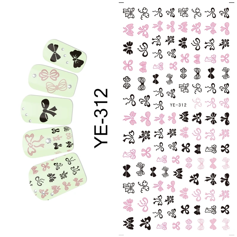 WATER TRANSFER DECAL NAIL ART NAIL STICKER CARTOON BLACK WHITE LACE BOW TIE FRENCH SMILE YE312-317
WATER TRANSFER DECAL NAIL ART NAIL STICKER CARTOON BLACK WHITE LACE BOW TIE FRENCH SMILE YE312-317