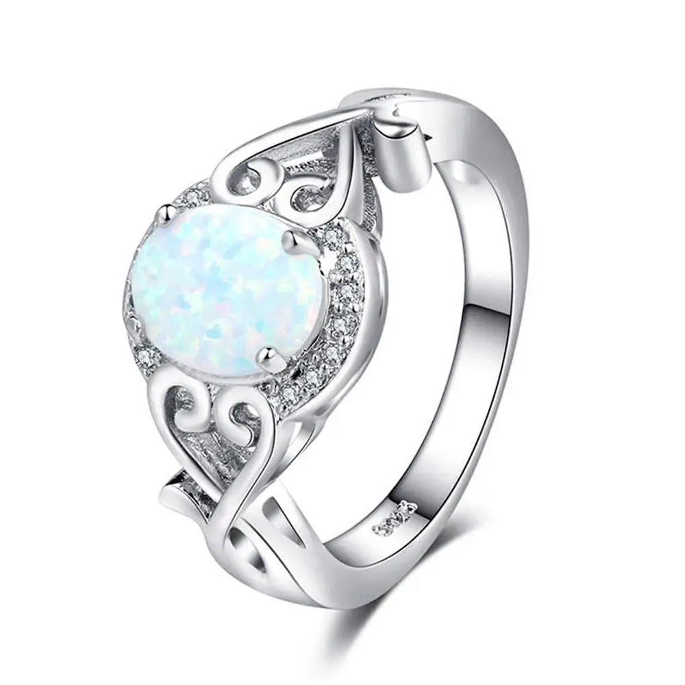 Beiver Fashion White Fire Opal Silver color Wedding Rings for Women Couple Engagement Ring for Charm Female Jewelry Accessories
Beiver Fashion White Fire Opal Silver color Wedding Rings for Women Couple Engagement Ring for Charm Female Jewelry Accessories