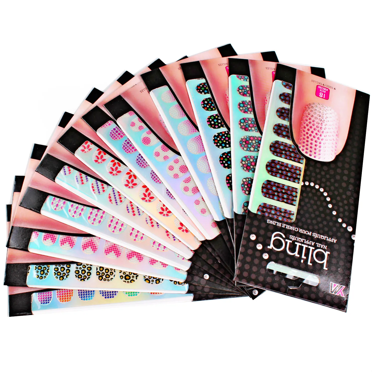 Finger Angel 12pcs Different Designs Nail Stickers 12 Different Colors 3D Nail Stickers DIY Nail Art Decoration 
Finger Angel 12pcs Different Designs Nail Stickers 12 Different Colors 3D Nail Stickers DIY Nail Art Decoration