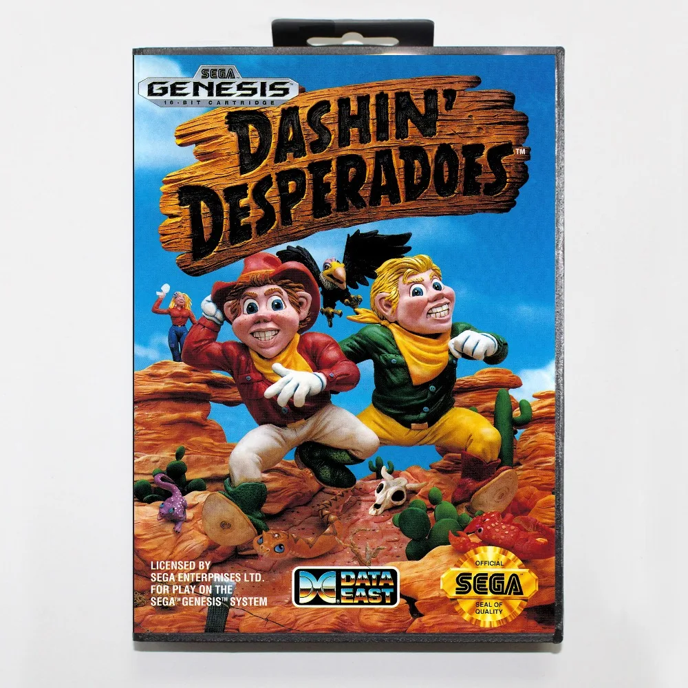 Новая 16-битная игровая карта MD-dashin desperados с розничной коробкой для системы Sega genesis
Новая 16-битная игровая карта MD-dashin desperados с розничной коробкой для системы Sega genesis