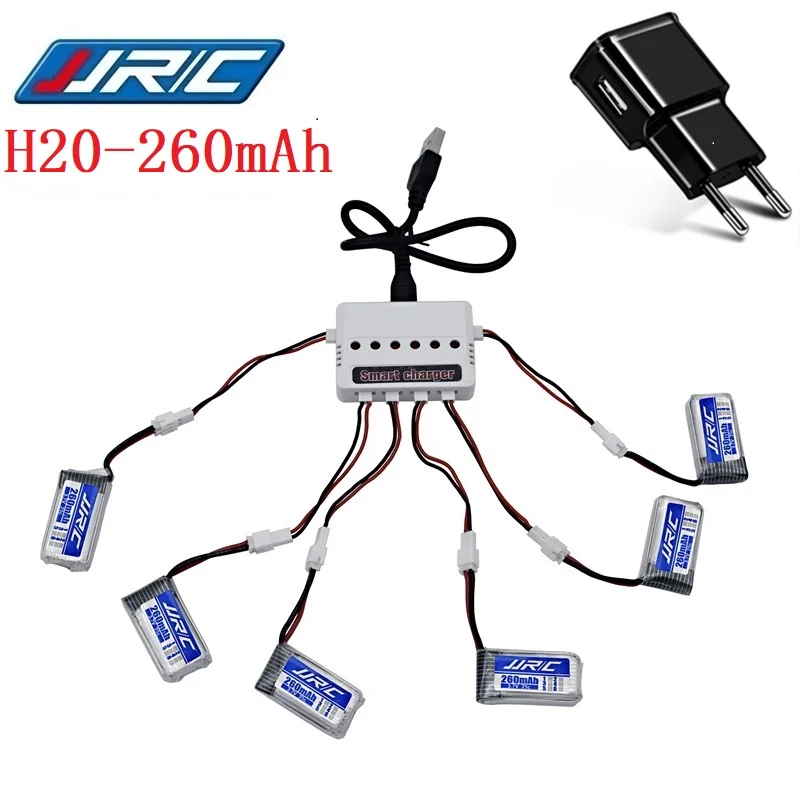 Original Upgrade 260mAh JJRC H20 battery For H20 Syma S8 M67 U839 RC Quadcopter Parts 3.7v Lipo Battery and 3.7v Charger 6-in-1
Original Upgrade 260mAh JJRC H20 battery For H20 Syma S8 M67 U839 RC Quadcopter Parts 3.7v Lipo Battery and 3.7v Charger 6-in-1