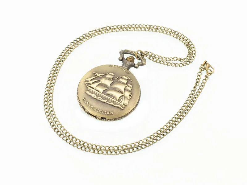 Акция карманные часы с лодкой ожерелье свитер бронзовый цвет дешевые