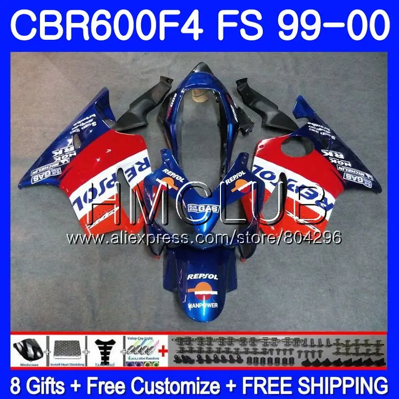 Корпус для HONDA CBR600F4 Repsol blue CBR600 F 4 RR CBR600 F4 99 00 60HM.15 CBR 600F4 CBR 600 FS CBR 600 F4 1999 2000 обтекатель
Корпус для HONDA CBR600F4 Repsol blue CBR600 F 4 RR CBR600 F4 99 00 60HM.15 CBR 600F4 CBR 600 FS CBR 600 F4 1999 2000 обтекатель