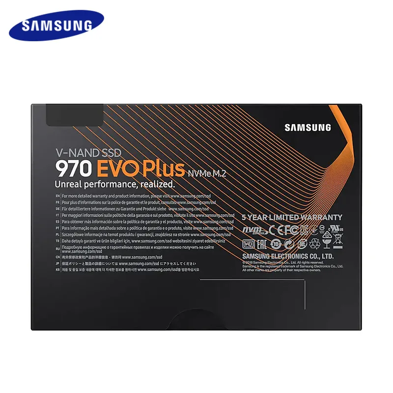 New Samsung SSD 250GB 500GB Internal Solid State Hard Disk 1TB 970 EVO Plus NVMe M.2 2280 HDD PCIe Gen 3.0 x 4 NVMe 1.3 For PC
New Samsung SSD 250GB 500GB Internal Solid State Hard Disk 1TB 970 EVO Plus NVMe M.2 2280 HDD PCIe Gen 3.0 x 4 NVMe 1.3 For PC