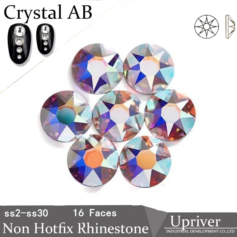 Upriver Top Quality 8 big 8 small 16 faces 2088 Non hotfix Crystal AB Nail Rhinestones Golden Base Flatback for Nail Dress DIY
Upriver Top Quality 8 big 8 small 16 faces 2088 Non hotfix Crystal AB Nail Rhinestones Golden Base Flatback for Nail Dress DIY