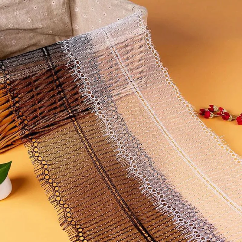 Latest Design French Style Chantilly Hollow Lace Trim Double Edge Eyelash Trim Lace Fabric For Craft Table Cloth Women Clothes
Latest Design French Style Chantilly Hollow Lace Trim Double Edge Eyelash Trim Lace Fabric For Craft Table Cloth Women Clothes