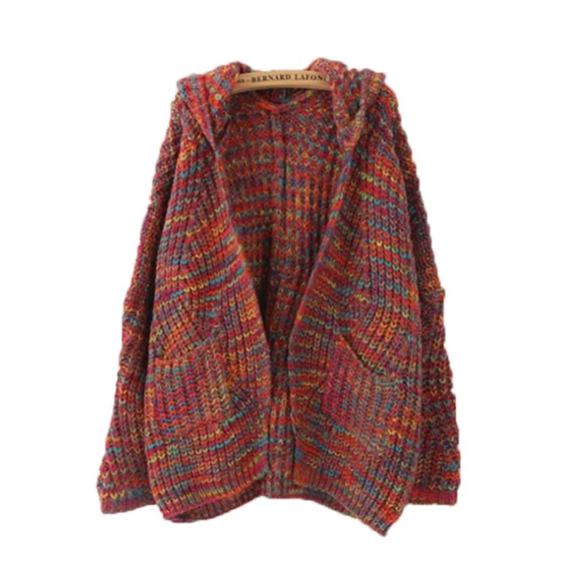 2019 New Sweater Cardigan Medium Long Thick Hooded Loose Knit Sweater Fashion Women's Coat Knit Cardigan Solid Loose Lady Female
2019 New Sweater Cardigan Medium Long Thick Hooded Loose Knit Sweater Fashion Women's Coat Knit Cardigan Solid Loose Lady Female
