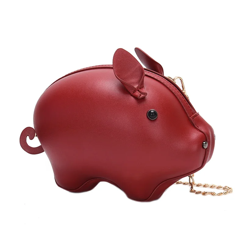 Bags for women New Korean version of the wild Messenger bag fashion chain female one shoulder funny pig shape bag
Bags for women New Korean version of the wild Messenger bag fashion chain female one shoulder funny pig shape bag