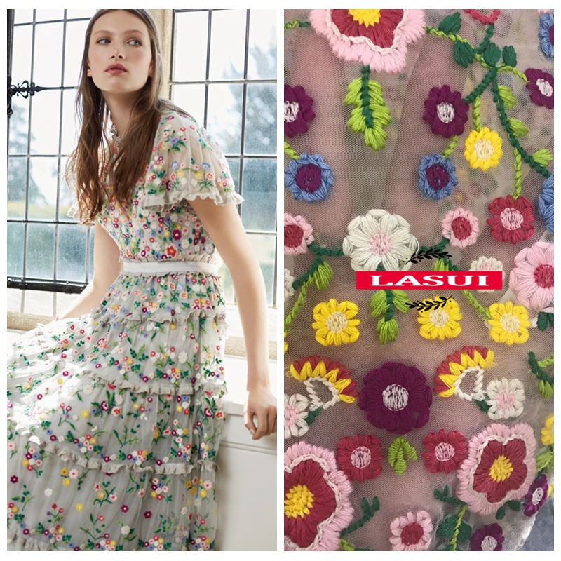 LASUI NEW 1y=1 lot High-end small plum mesh color cotton thread embroidery lace fabric good-looking diy for dress skirt X0365
LASUI NEW 1y=1 lot High-end small plum mesh color cotton thread embroidery lace fabric good-looking diy for dress skirt X0365