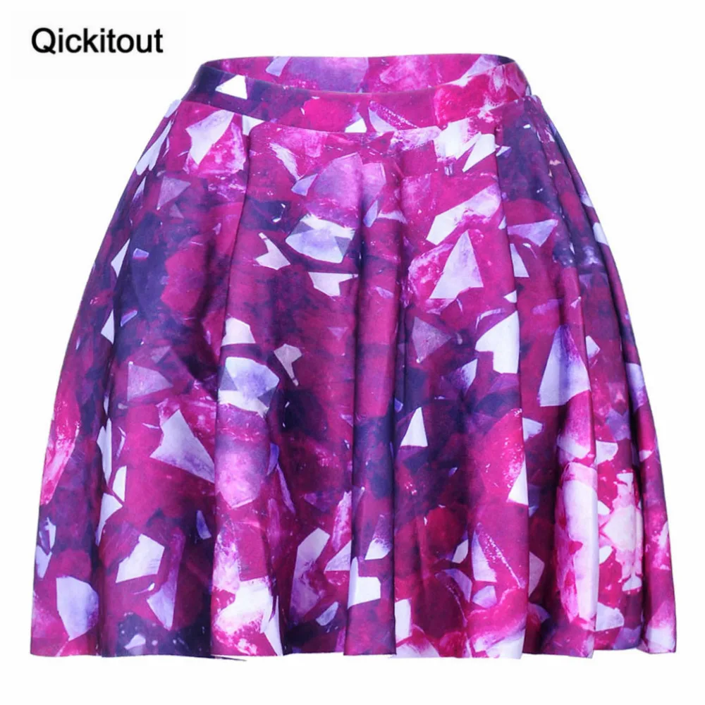 Фото Женские юбки с цифровым принтом большие размеры S M L|skater skirt|plus - купить