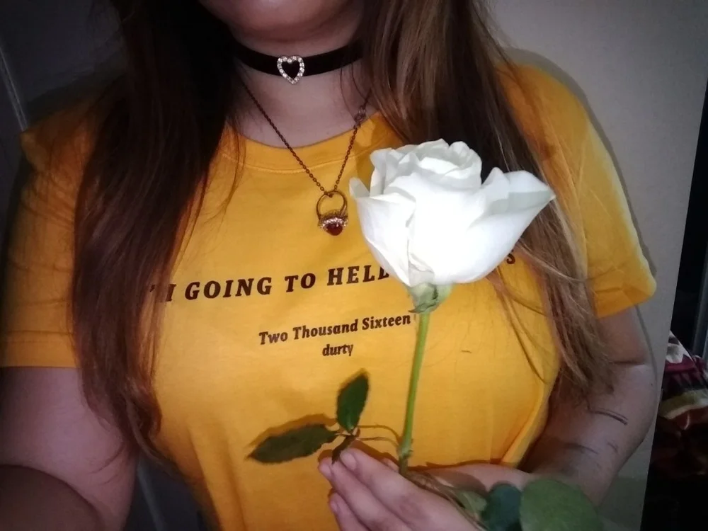 Fashionshow-JF Harajuku T-Shirts Women Graphic Tees I Am Going To Hell Anyways Aesthetic Tumblr Casual Ladies Hipster Tee Shirts
Fashionshow-JF Harajuku T-Shirts Women Graphic Tees I Am Going To Hell Anyways Aesthetic Tumblr Casual Ladies Hipster Tee Shirts