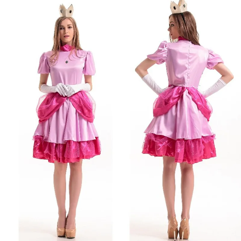 Pink Princess Peach Costume Super Brothers Princess Cosplay Bros Cosplay Halloween Fancy Dress Sexy Spouse
Pink Princess Peach Costume Super Brothers Princess Cosplay Bros Cosplay Halloween Fancy Dress Sexy Spouse
