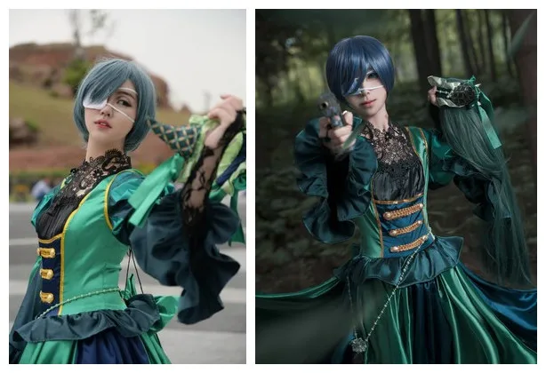 Anime Black Butler Sieglinde Sullivan Green Witcn Lolita Dress Cosplay Costume Halloween Costumes for Women Female Cosplay Dress
Anime Black Butler Sieglinde Sullivan Green Witcn Lolita Dress Cosplay Costume Halloween Costumes for Women Female Cosplay Dress