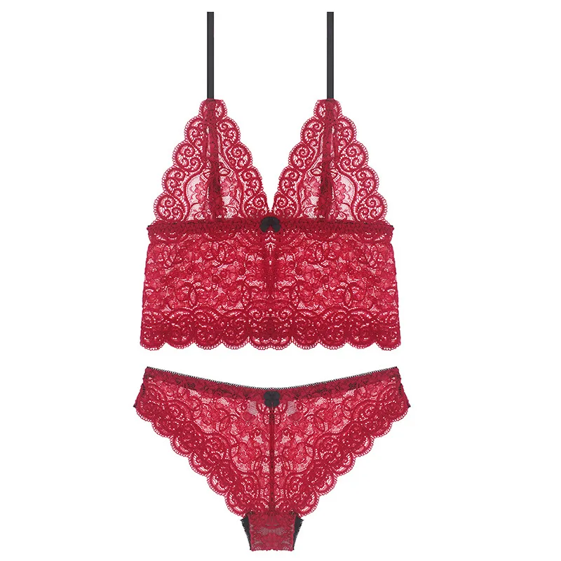 French Style Lingerie Set Sexy Women's Underwear Set Push Up Embroidery Sexy Lace Bralette Hollow Out Bra Party Set For Girls
French Style Lingerie Set Sexy Women's Underwear Set Push Up Embroidery Sexy Lace Bralette Hollow Out Bra Party Set For Girls