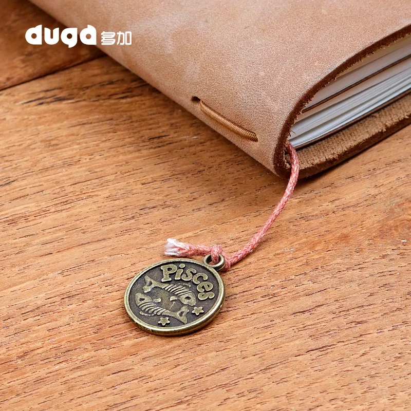 Vintage Travelers Notebook Accessories 12 Constellation Pendant For Midori Planner Decorative Stationery Double Side Retro Brass
Vintage Travelers Notebook Accessories 12 Constellation Pendant For Midori Planner Decorative Stationery Double Side Retro Brass