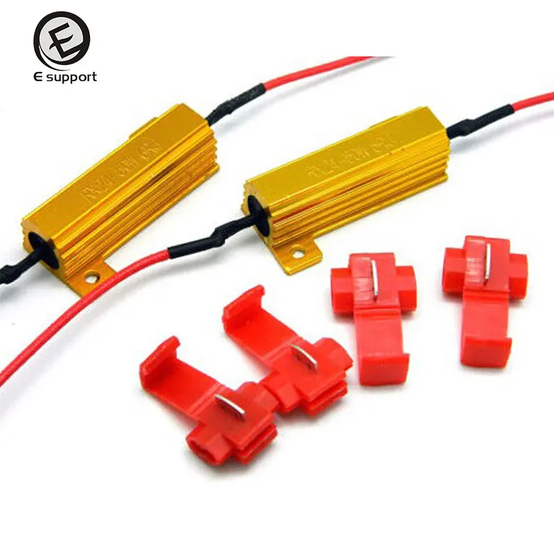 EE support 2Pcs LED Bulb Turn Signal Light Load Resistor 50W 6OHM Fix Error Flash Blink Car Parts
EE support 2Pcs LED Bulb Turn Signal Light Load Resistor 50W 6OHM Fix Error Flash Blink Car Parts