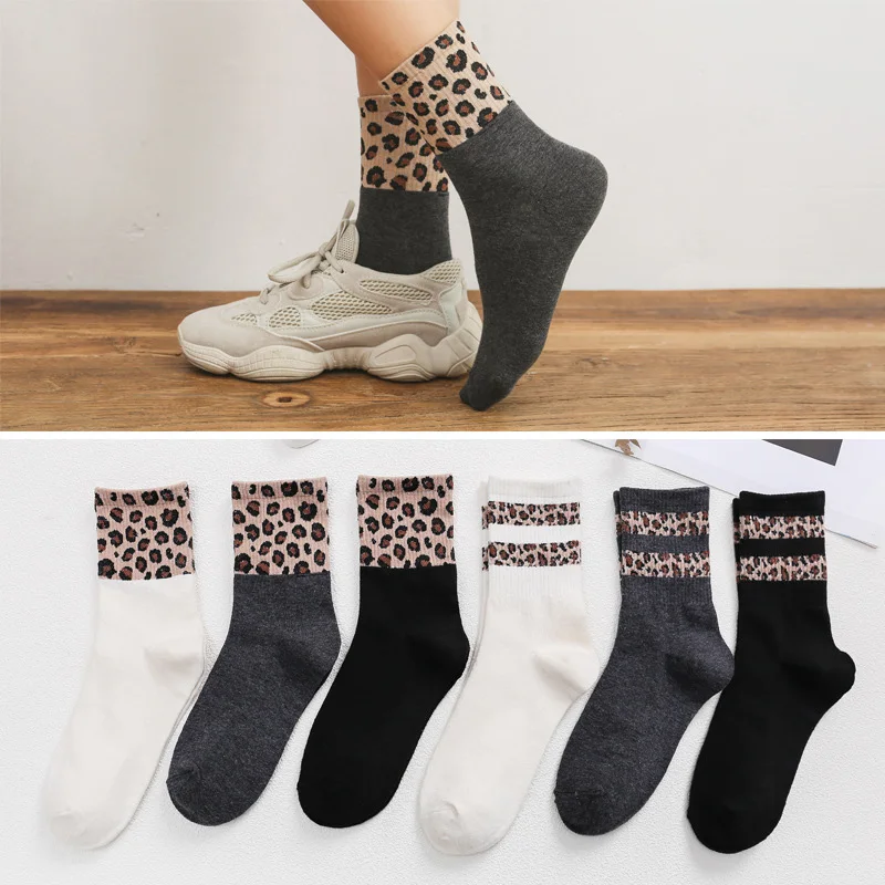 10 Pairs New Leopard Print Kawaii Warm Cute Socks Women Harajuku Breathable Cotton Socks Hipster Ankle Funny Socks Female Meias
10 Pairs New Leopard Print Kawaii Warm Cute Socks Women Harajuku Breathable Cotton Socks Hipster Ankle Funny Socks Female Meias
