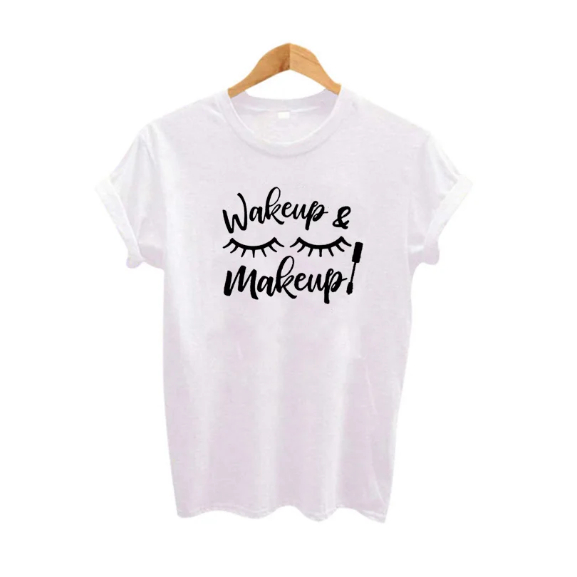 Sugarbaby Wakeup and Makeup Tumblr T Shirt Harajuku Fashion Casual Tops Short Sleeve Vetement Femme Tee High quality shirts
Sugarbaby Wakeup and Makeup Tumblr T Shirt Harajuku Fashion Casual Tops Short Sleeve Vetement Femme Tee High quality shirts