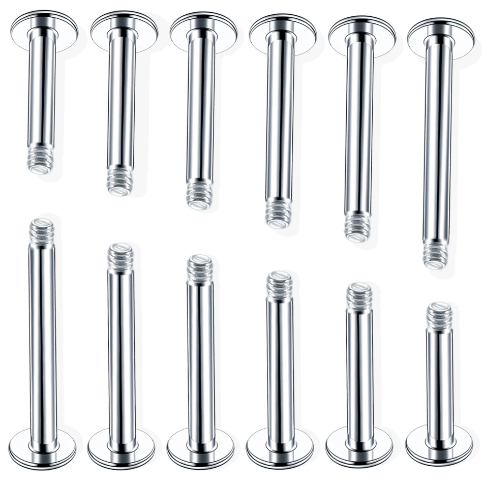100pcs/lot Steel Labret Bar Part Screw Thread Head Labret Post Shaft Barbells For Lip Piercing Earring Stud Body Jewelry 16G 14G
100pcs/lot Steel Labret Bar Part Screw Thread Head Labret Post Shaft Barbells For Lip Piercing Earring Stud Body Jewelry 16G 14G