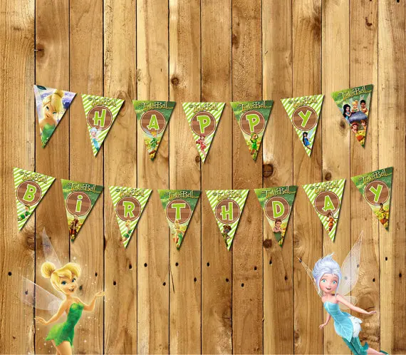 Принцесса плакат Динь-Динь Детский праздник день рождения украшения для