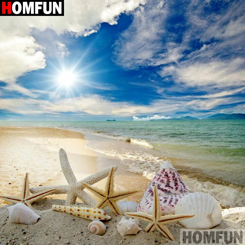 HOMFUN Full Square/Round Drill 5D DIY Diamond Painting "Seaside scenery"Embroidery Cross Stitch 5D Home Decor A16413
HOMFUN Full Square/Round Drill 5D DIY Diamond Painting "Seaside scenery"Embroidery Cross Stitch 5D Home Decor A16413