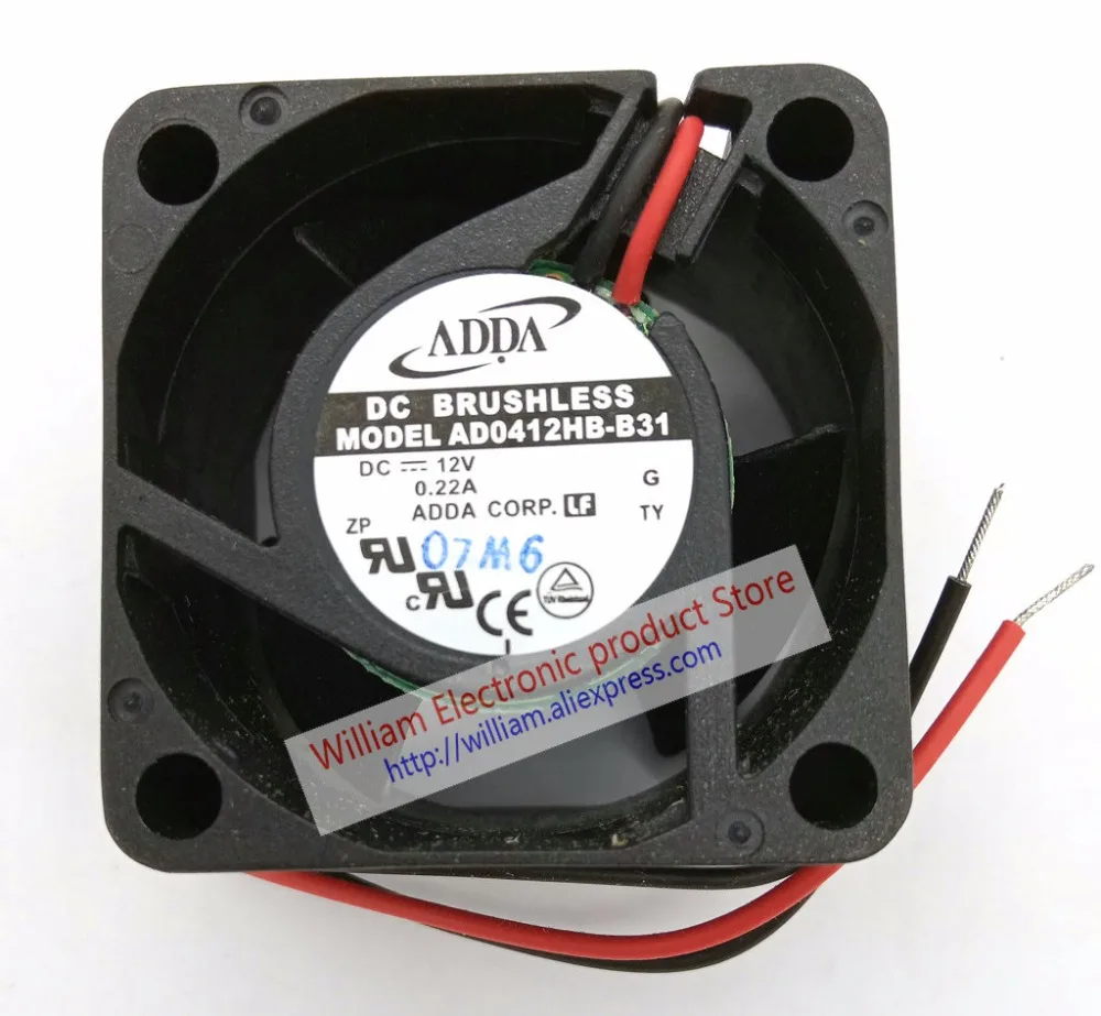 New Original ADDA AD0412HB-B31 DC12V 0.22A 40x40x28MM 2Lines Computer cooling fan
New Original ADDA AD0412HB-B31 DC12V 0.22A 40x40x28MM 2Lines Computer cooling fan