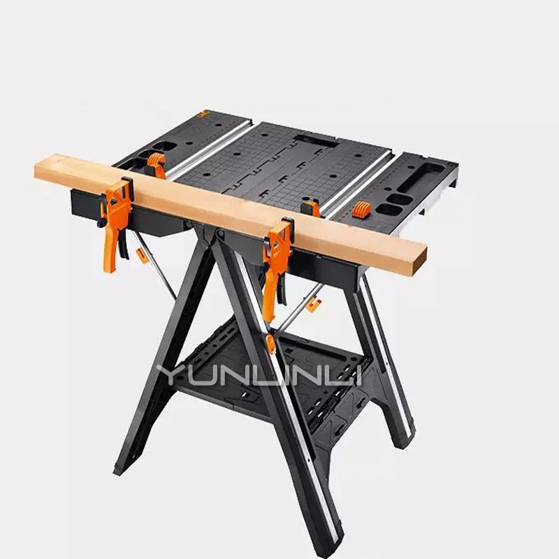 Folding Woodworking Saw Table & Sawhorse Portable & Multi-function Working Table With Quick Clamps And Holding Pegs WX051
Folding Woodworking Saw Table & Sawhorse Portable & Multi-function Working Table With Quick Clamps And Holding Pegs WX051