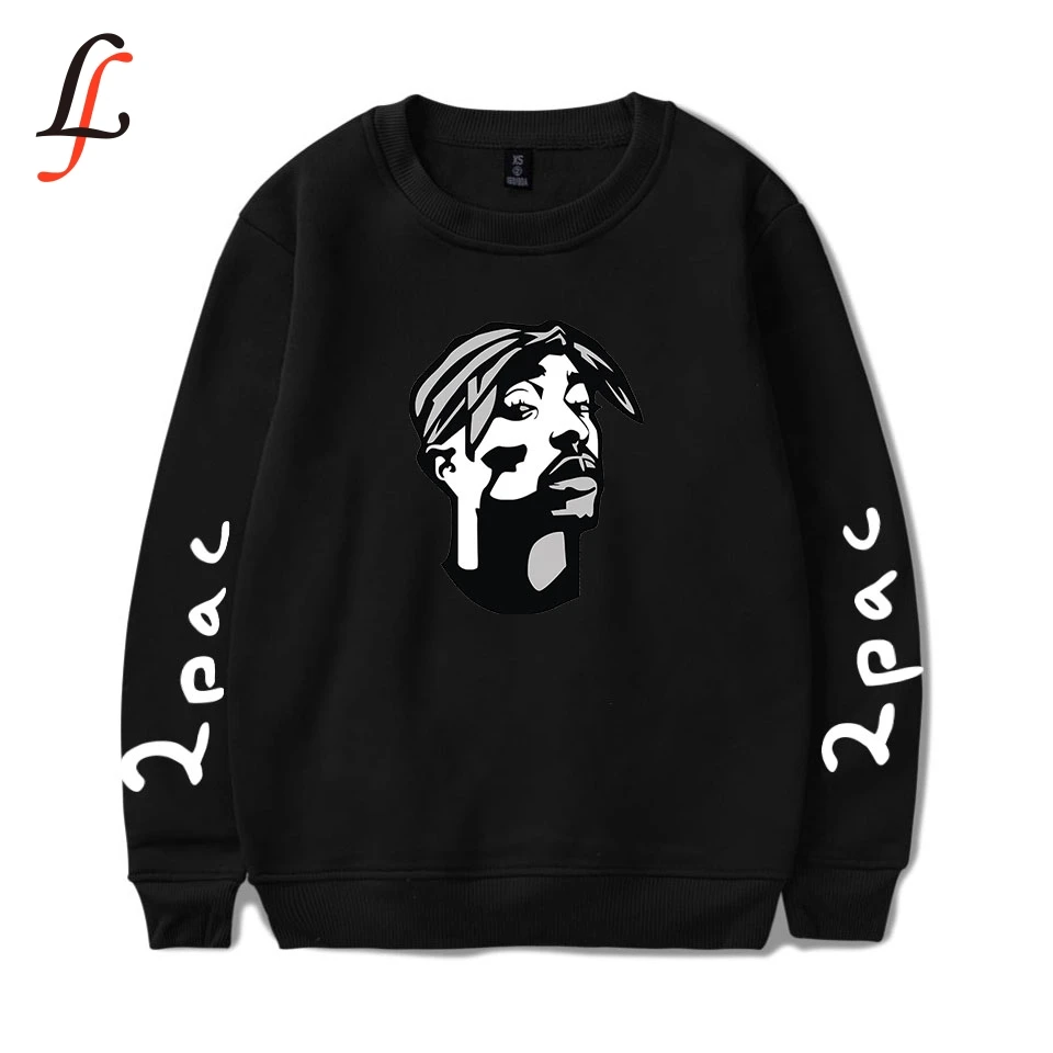 2Pac harajuku Модный свитшот без капюшона для мужчин и женщин в стиле хип хоп 2019 новые