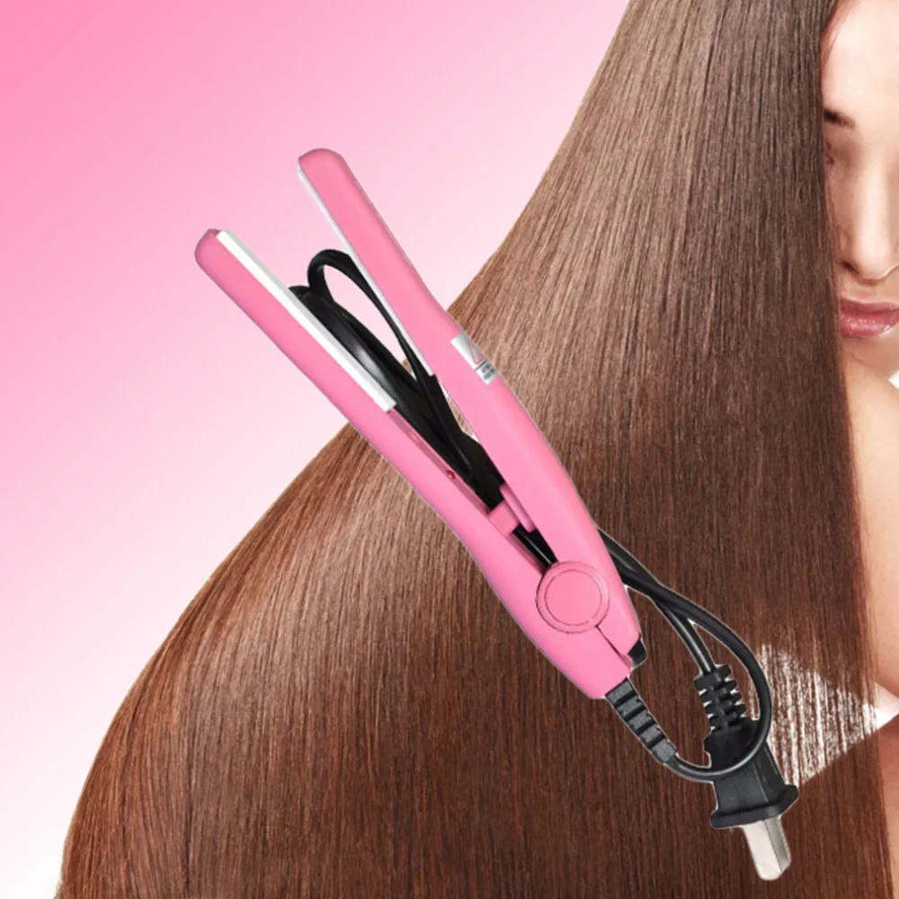 Professional Mini hair straightener Iron Pink Ceramic Electronic Hairs Straightening styling tools Home Use Big Sale
Professional Mini hair straightener Iron Pink Ceramic Electronic Hairs Straightening styling tools Home Use Big Sale