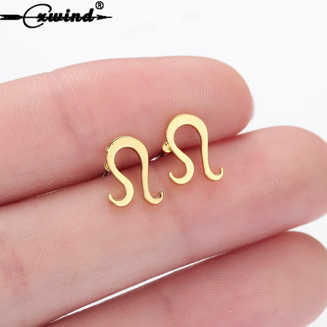 Cxwind Minimalist Punk Leo Constellation Stud Earrings or Women Geometric Hollow Zodiac Sign Earrings Brincos Party Jewelry
Cxwind Minimalist Punk Leo Constellation Stud Earrings or Women Geometric Hollow Zodiac Sign Earrings Brincos Party Jewelry