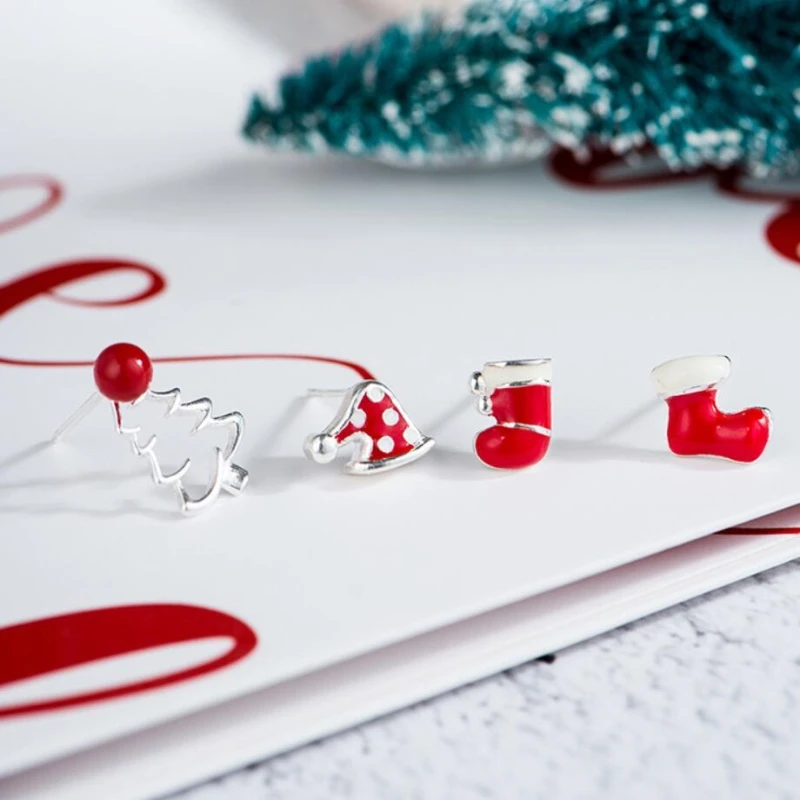 Cute Christmas Gift Tree Sock Hat 925 Sterling Silver Temperament Personality Trendy Female Stud Earrings SEA186
Cute Christmas Gift Tree Sock Hat 925 Sterling Silver Temperament Personality Trendy Female Stud Earrings SEA186