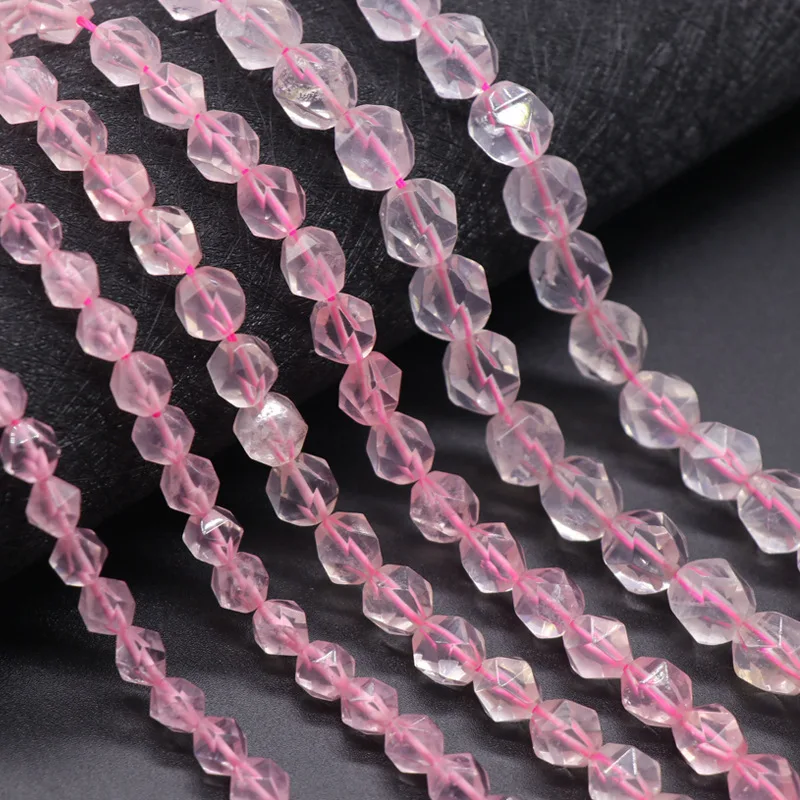6/8/10mm Irregular Cut Faceted Natural Ice Rose Quartzs Stone Beads For Jewelry Making Loose Polyhedral Pink Crystal Stone Beads
6/8/10mm Irregular Cut Faceted Natural Ice Rose Quartzs Stone Beads For Jewelry Making Loose Polyhedral Pink Crystal Stone Beads