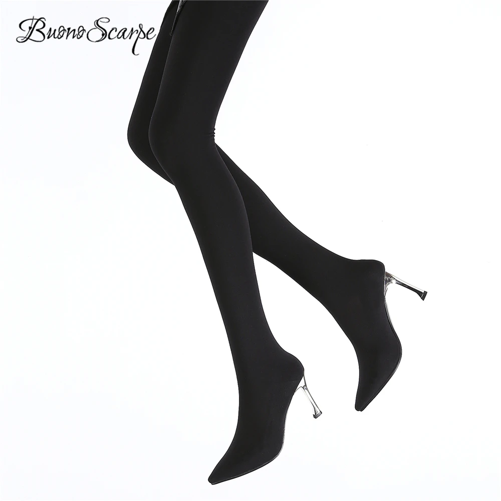 BuonoScarpe Women Over The Knee Boots Elastic Pantyhose Fashion Sock Boots High Heel Long Boots Sexy Thigh High Slim Boots Mujer
BuonoScarpe Women Over The Knee Boots Elastic Pantyhose Fashion Sock Boots High Heel Long Boots Sexy Thigh High Slim Boots Mujer