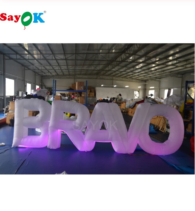 Sayok 1,2 м большой наружный гигантский надувной буква BRAVO надувная буква С 17 цветными светодиодами меняющие свет для украшения вечерние
Sayok 1,2 м большой наружный гигантский надувной буква BRAVO надувная буква С 17 цветными светодиодами меняющие свет для украшения вечерние