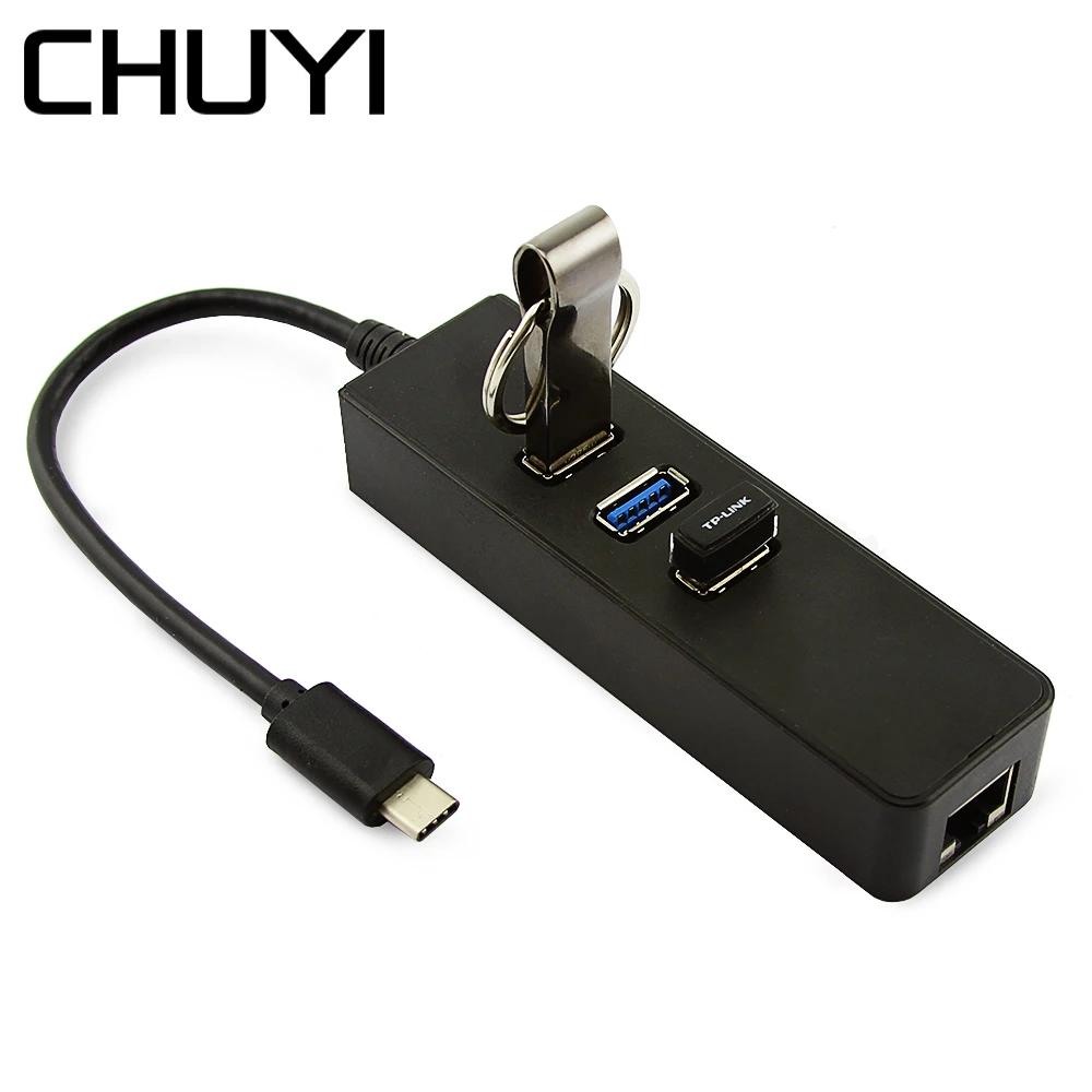 Сетевой адаптер CHUYI с USB C на RJ45, хаб с 3 портами USB 3,0, разветвитель с несколькими USB-портами для Macbook, ПК, компьютерные аксессуары
Сетевой адаптер CHUYI с USB C на RJ45, хаб с 3 портами USB 3,0, разветвитель с несколькими USB-портами для Macbook, ПК, компьютерные аксессуары