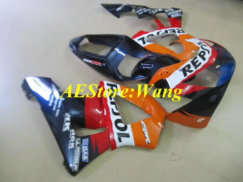 Набор обтекателей для HONDA CBR900RR 929 00 01 CBR 900RR 900 RR 2000 2001 красный оранжевый синий