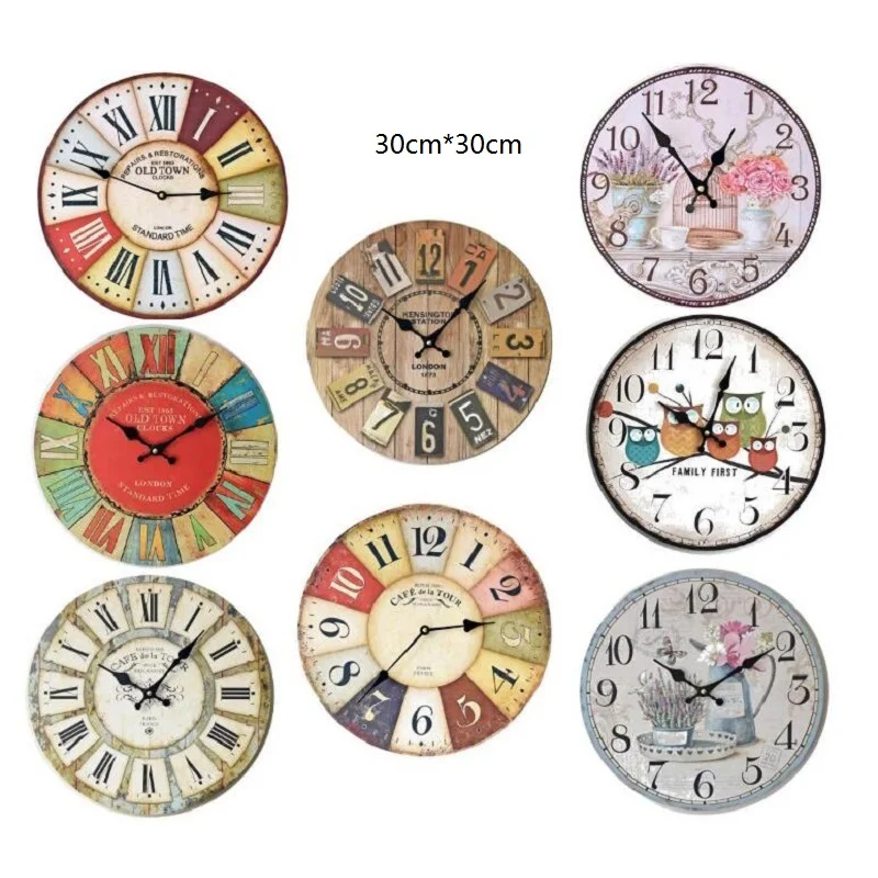 Circular European-Style Color Digital Decoration Wall Clock Bedroom Study And Living Room Decor Wooden Retro Wall Clock
Circular European-Style Color Digital Decoration Wall Clock Bedroom Study And Living Room Decor Wooden Retro Wall Clock