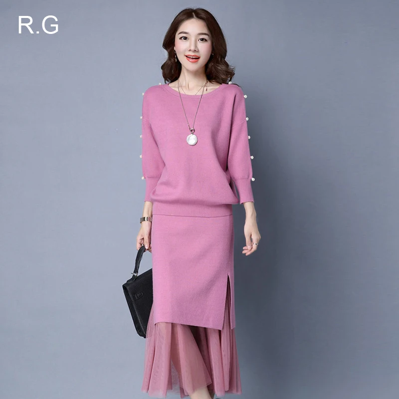 RG Women Business Office Suits Clothing Sets Plus Size 4XL Lace Patch Sweater Suits Sweatsuit 2 Piece Set Female Autumn Winter
RG Women Business Office Suits Clothing Sets Plus Size 4XL Lace Patch Sweater Suits Sweatsuit 2 Piece Set Female Autumn Winter