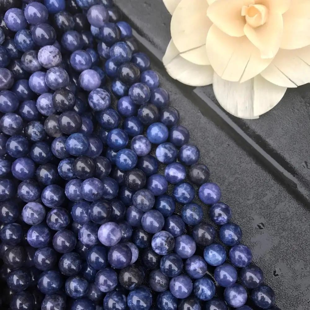 AAA Natural Blue Sodalite Stone Beads Round Loose 15" Semi Preicous Strand 6 8 10 12 MM Beads for Jewelry Making DIY Bra
AAA Natural Blue Sodalite Stone Beads Round Loose 15" Semi Preicous Strand 6 8 10 12 MM Beads for Jewelry Making DIY Bra